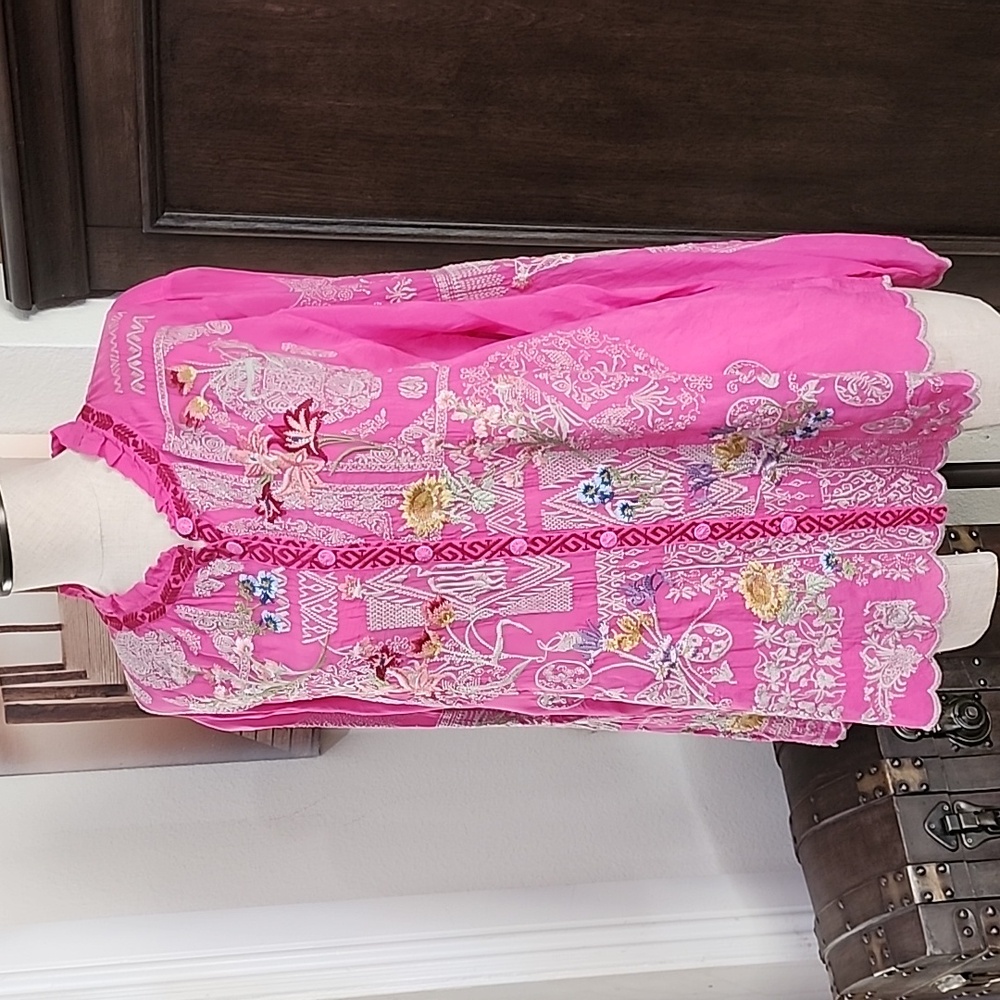 NWT JOHNNY WAS BLOUSE SIZE LARGE